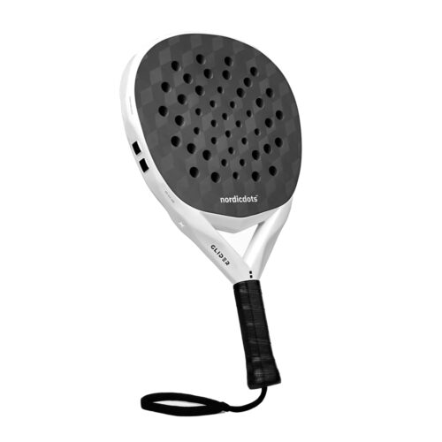 GliderX-White-nordicdots Nordicdots Gliderx White Padel Racket